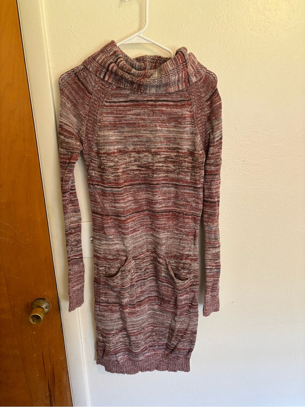 Prana Marled Rust and Cream Knit Dress